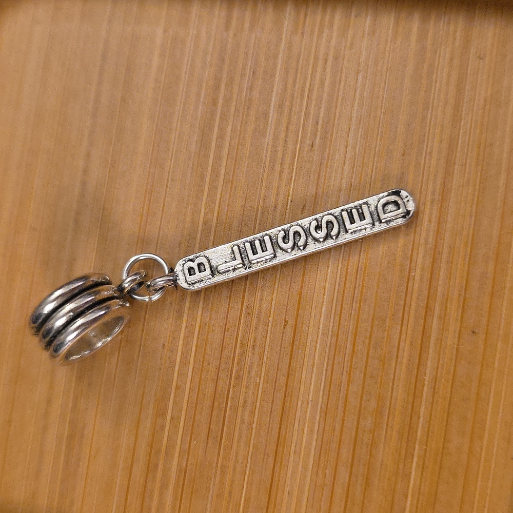 BLESSED Charm Will FIT Pandora and other European Systems or Pendant